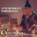 Let the fake snow fly, it is Christmas in July!