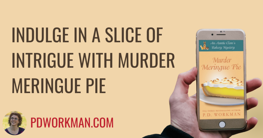 Indulge in a slice of intrigue with Murder Meringue Pie