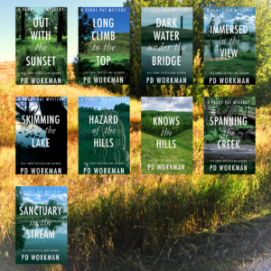 grid of 9 ebooks in the parks pat mysteries series