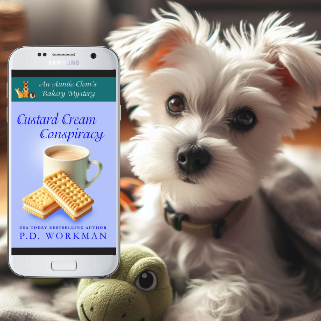 custard cream conspiracy square mockup dog