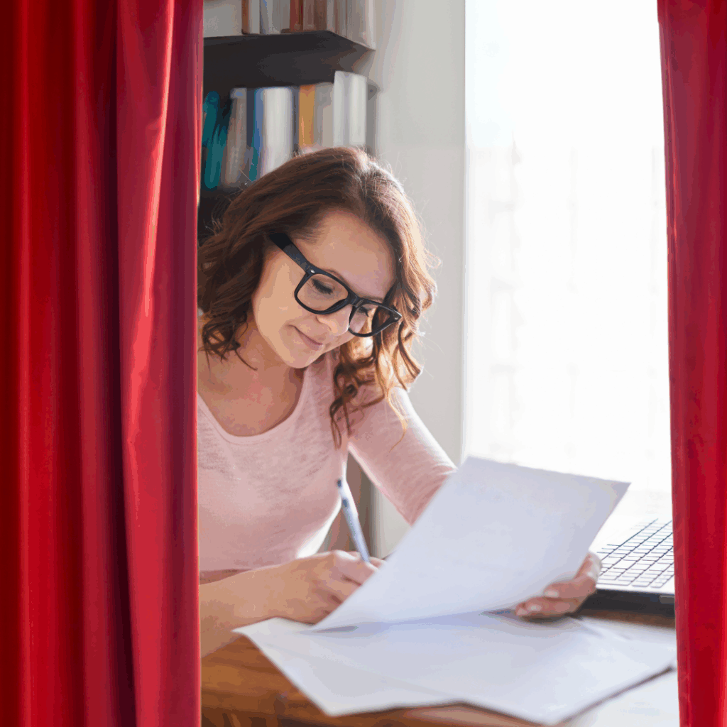 writer revealed behind the curtain