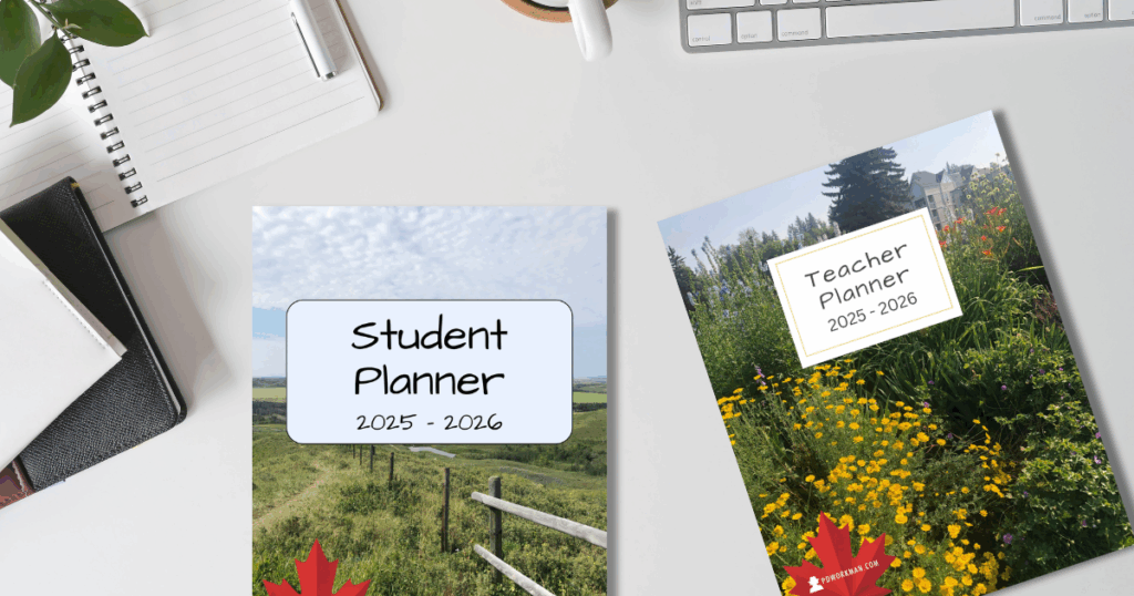 Student Planner and Teacher Planner 2025 school planners parks pat mysteries by p.d. workman