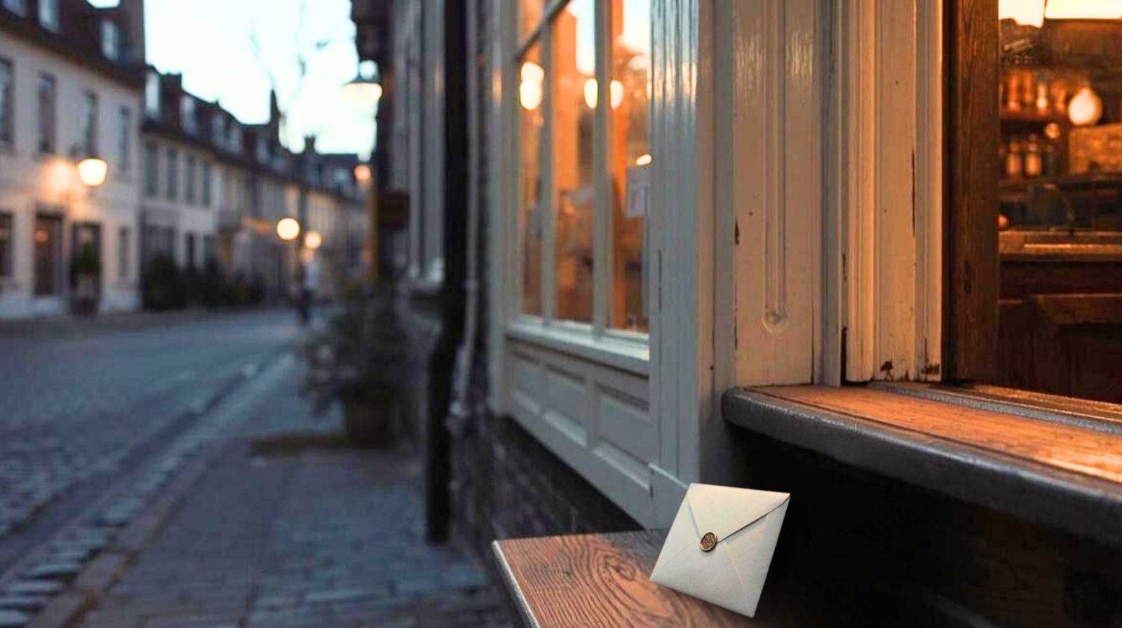 A mysterious envelope left outside the bakery