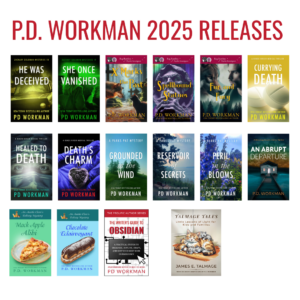 grid of covers showing p.d. workman 2025 releases