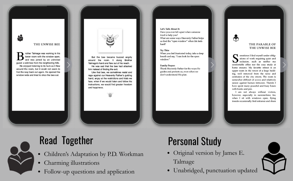 Screenshots
Children's and Family versions
Read Together
Personal Study