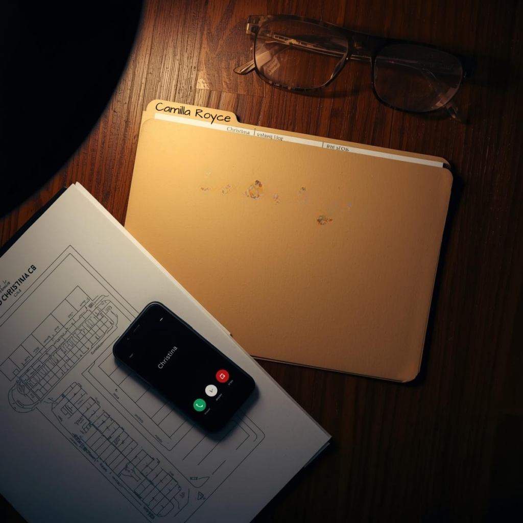 flat lay desk camilla royce | pdworkman.com flat lay of desk, file, phone