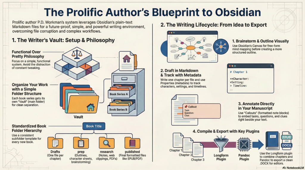 Prolific Author's Blueprint to using obsidian