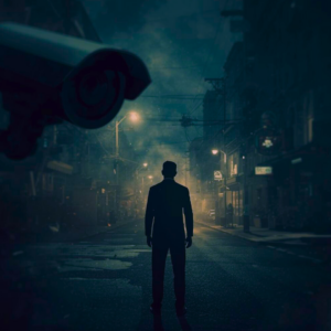 private investigator in street