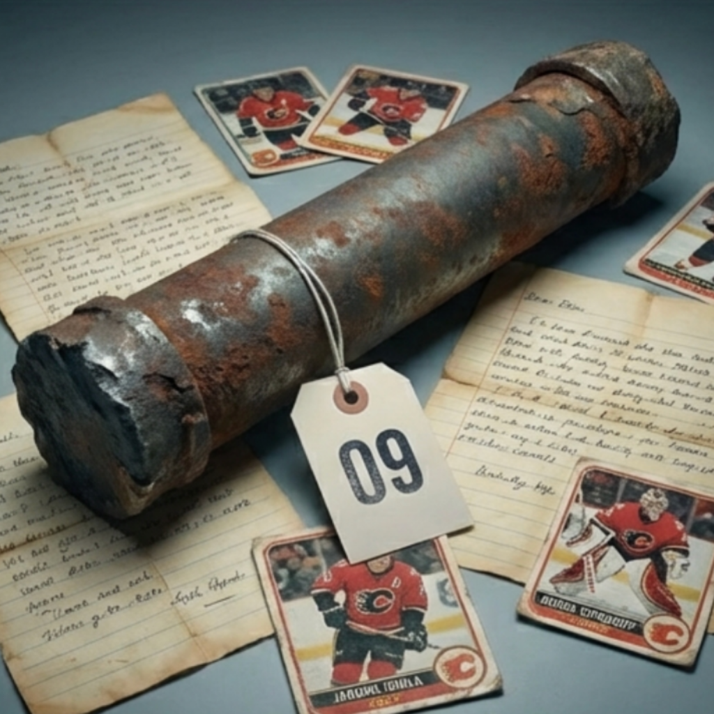 time capsule made from an oil pipe and its contents