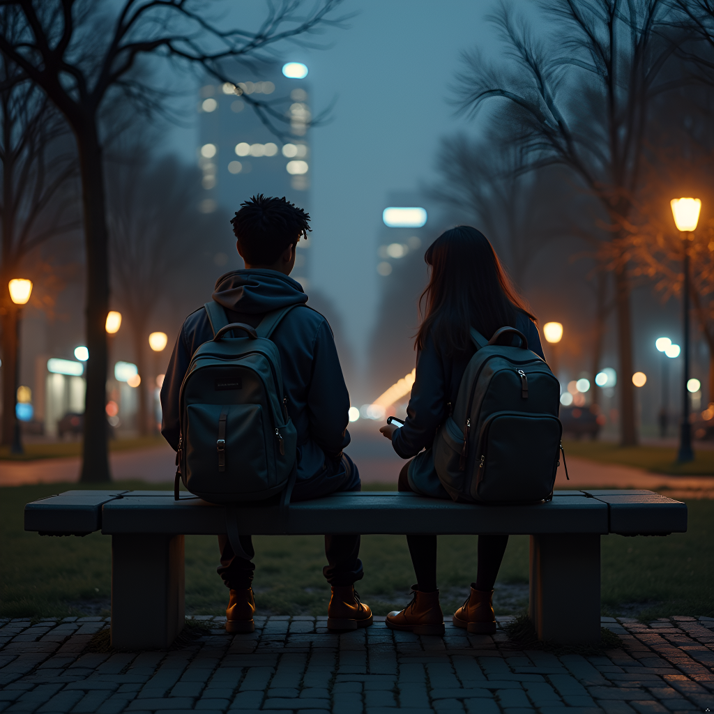 gabriel and renata in park