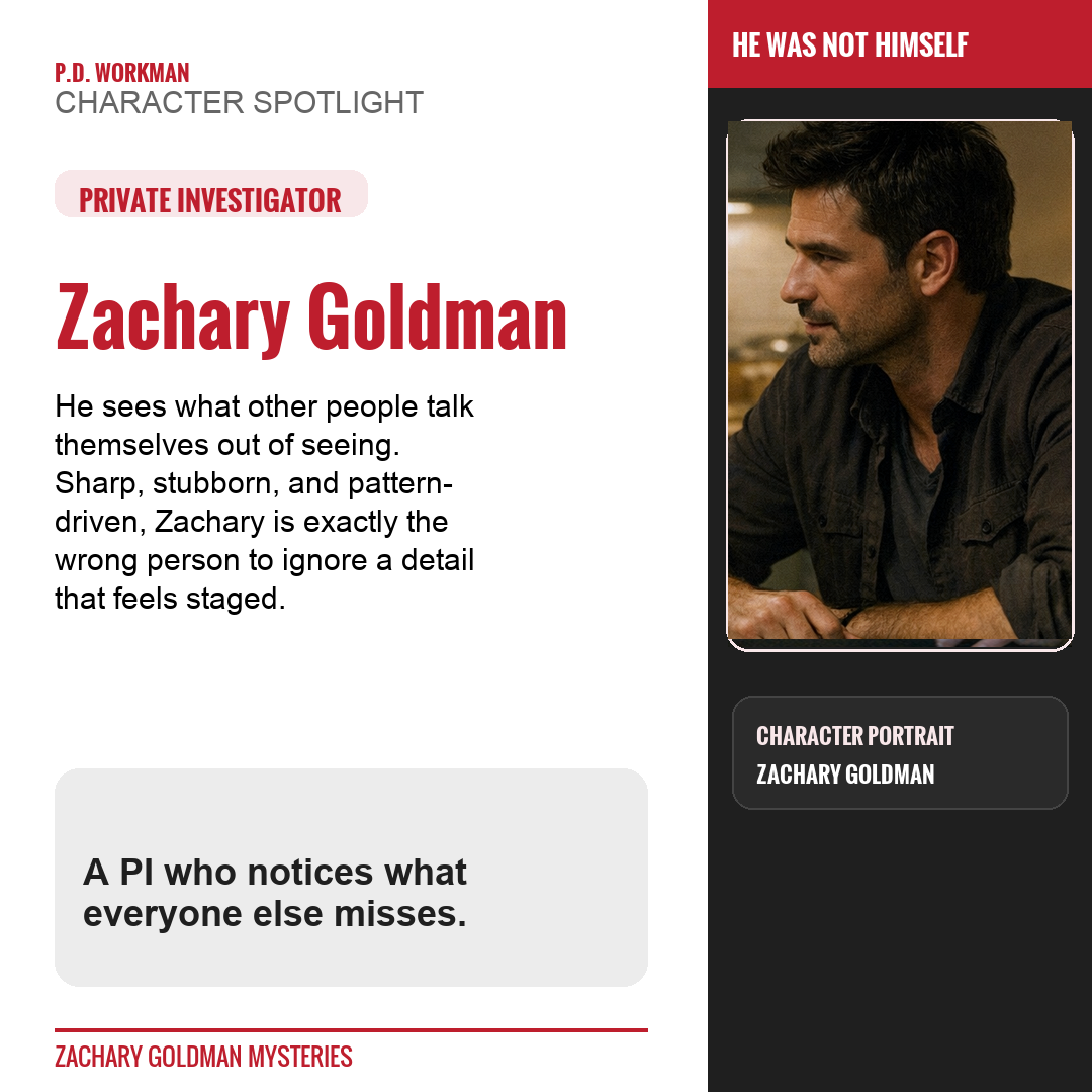 Zachary Goldman character spotlight graphic