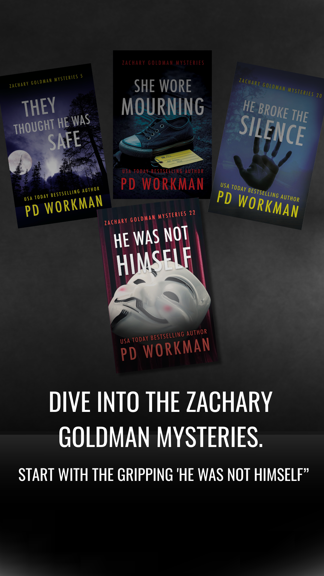 Dive into the Zachary Goldman mysteries graphic