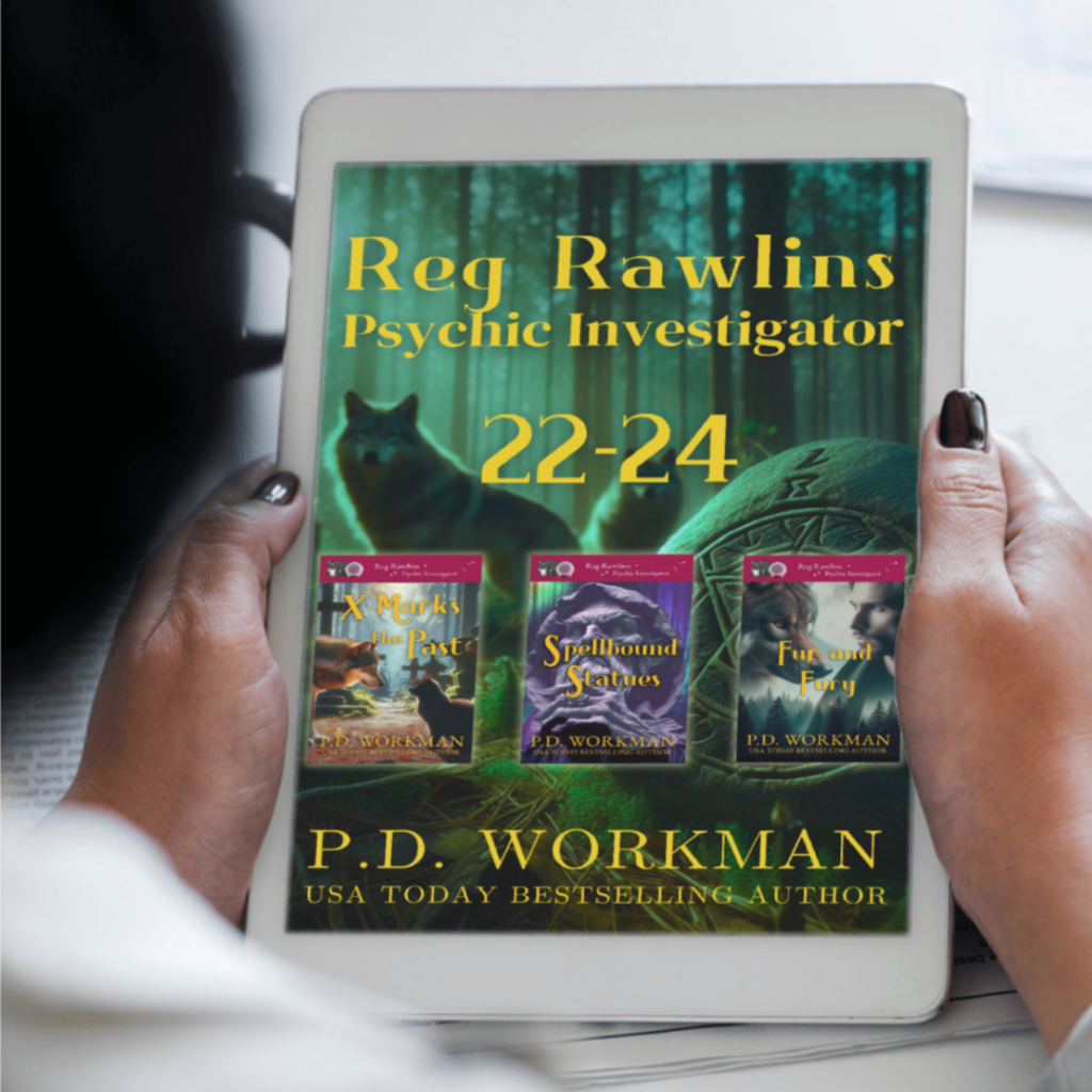 reader with Reg Rawlins 22-24 on ipad
