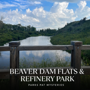 Beaver Dam Flats and the connected Refinery Park landscape in Calgary.