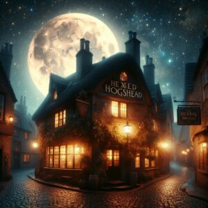 The Hexed Hogshead, a shadowy supernatural tavern in Black Sands