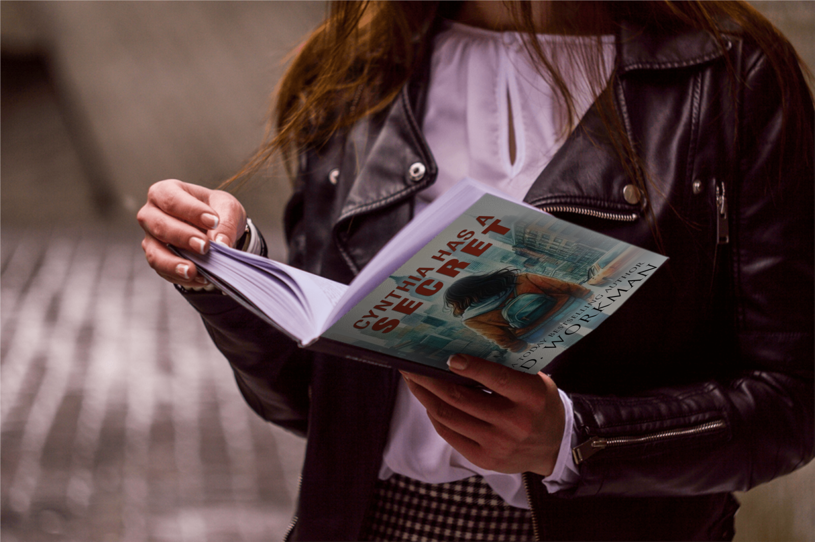woman reading a book Cynthia Has a Secret