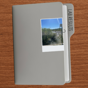 folder on desk
